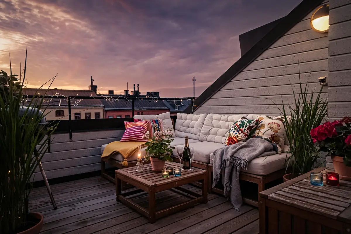 A Bright Duplex Apartment with Exposed Beams and a Roof Terrace 18 duplex-family-apartment-stockholm-nordroom29