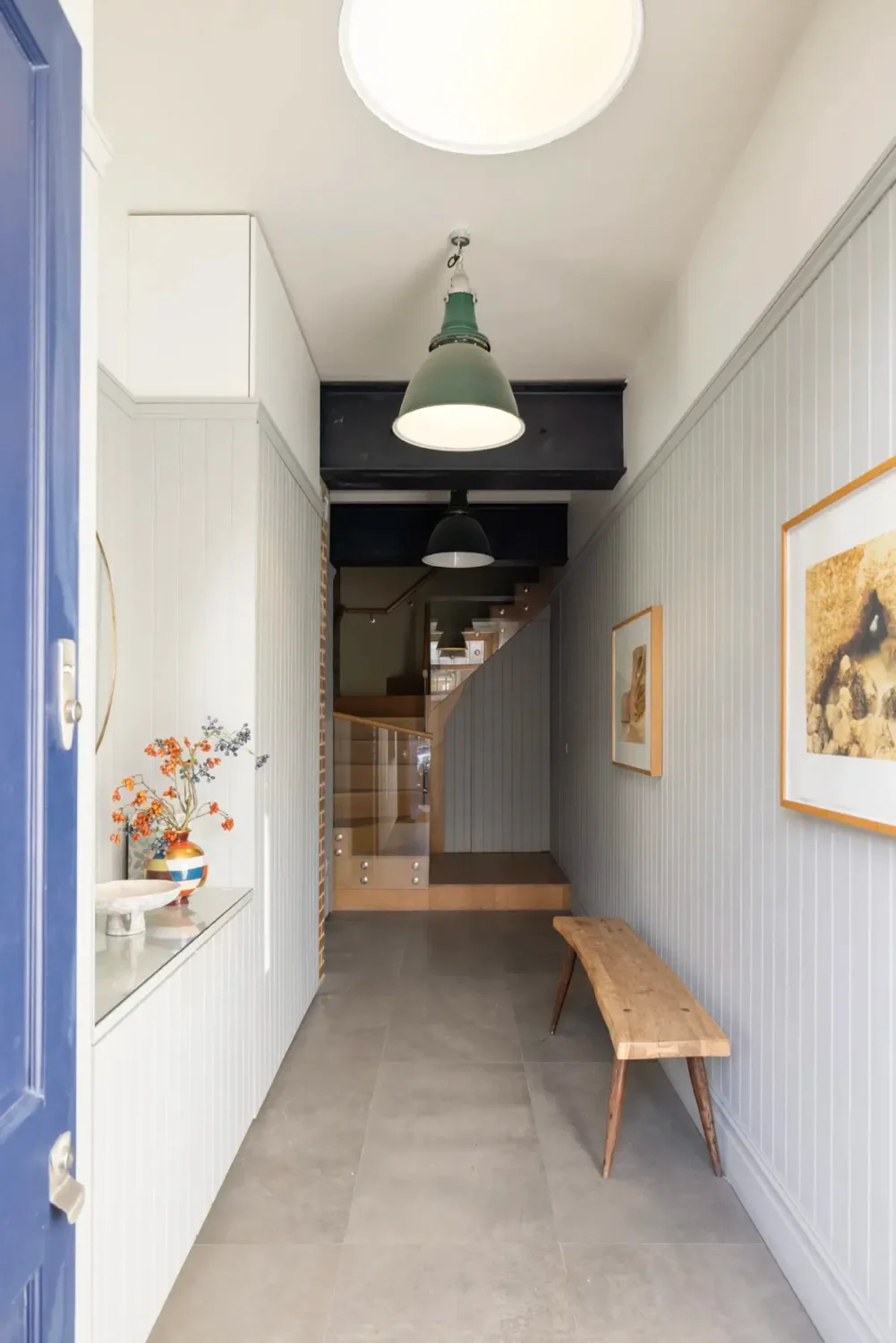 Soft Color Tones in a London Duplex Apartment with an Industrial Soul 16 exposed-beams-duplex-apartment-london-nordroom15