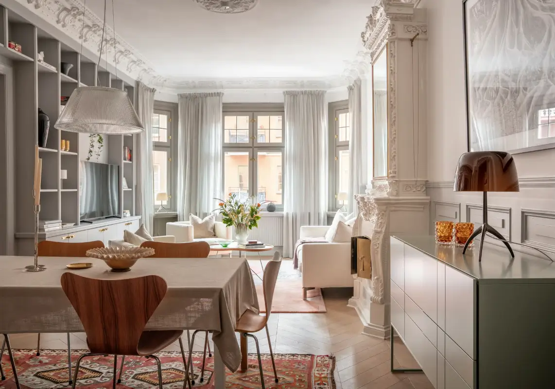 Period Details Meet Contemporary Materials in a Stylish Stockholm Apartment 1 period-details-meets-modern-materials-stockholm-apartment-nordroom34