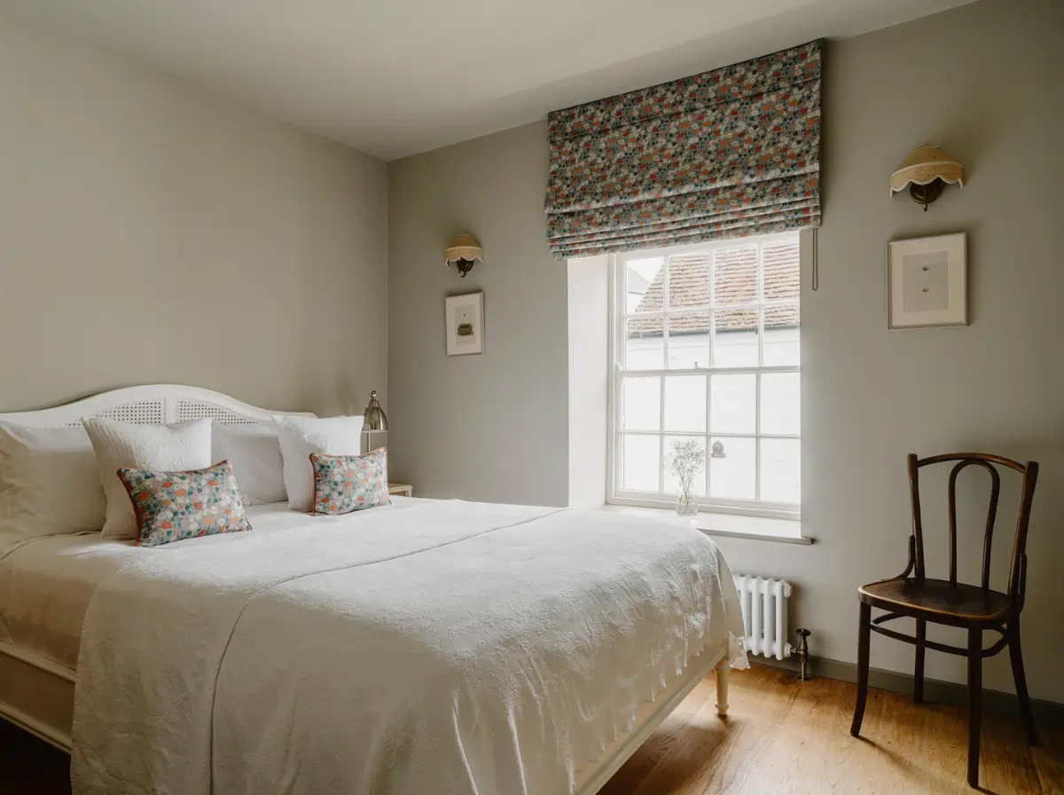 Natural Materials and Green Tones in a Pretty Coastal Home 11 serene bedroom