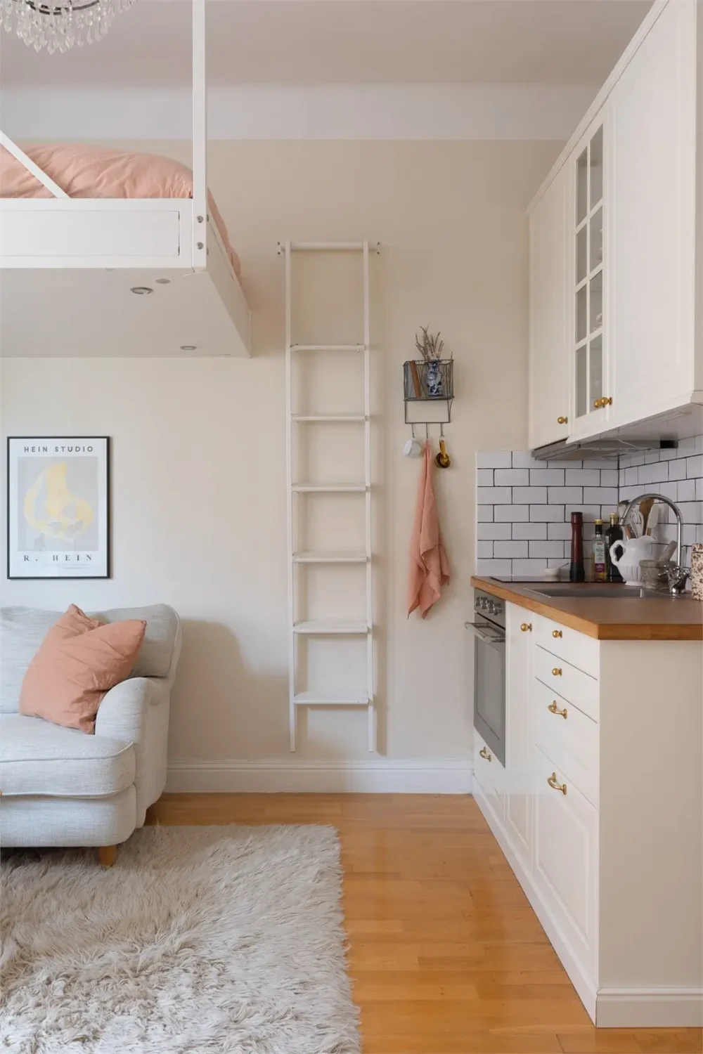 A Studio Apartment with a Large Bay Window and a Loft Bed 7 small-studio-apartment-bay-window-loft-bed-nordroom5