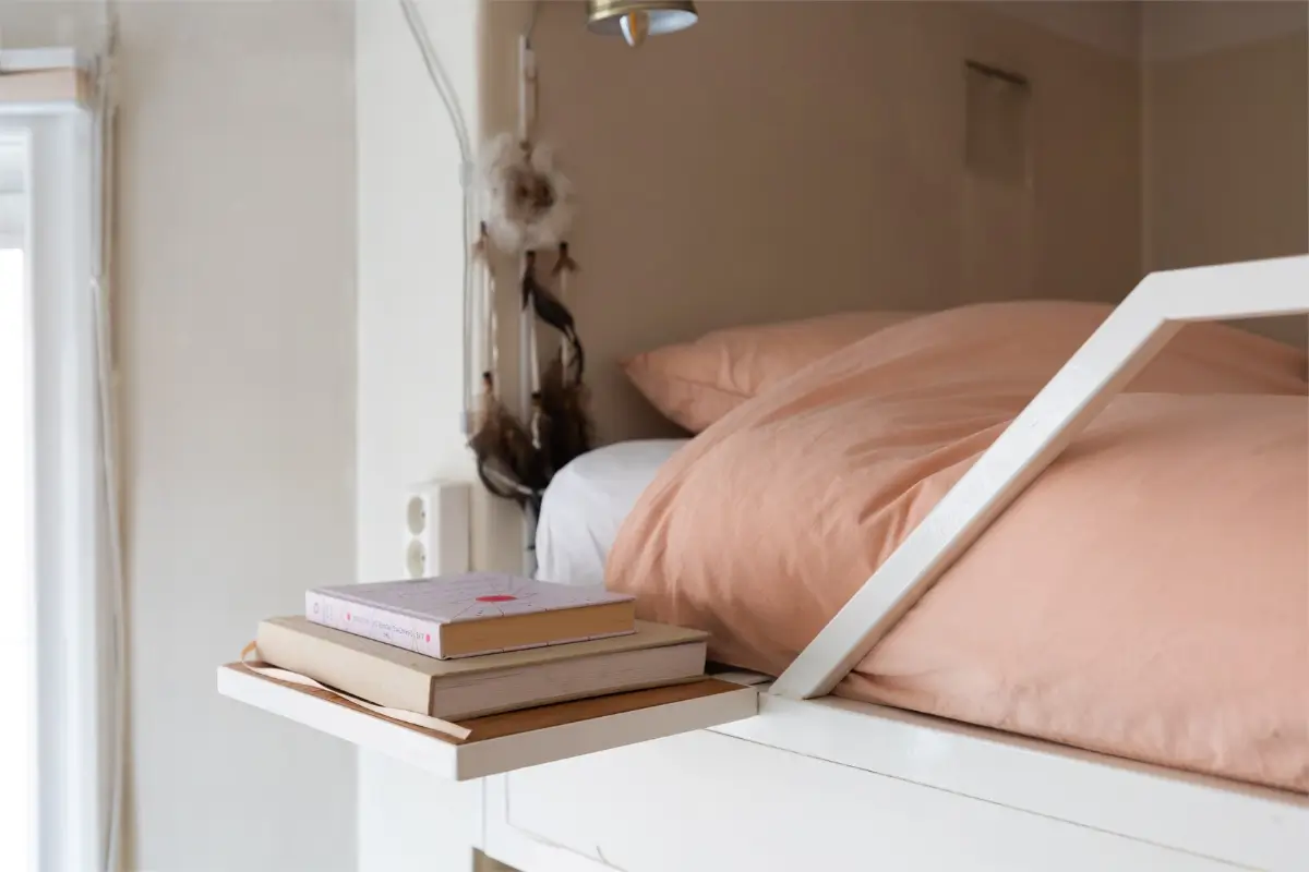 A Studio Apartment with a Large Bay Window and a Loft Bed 14 small-studio-apartment-bay-window-loft-bed-nordroom8