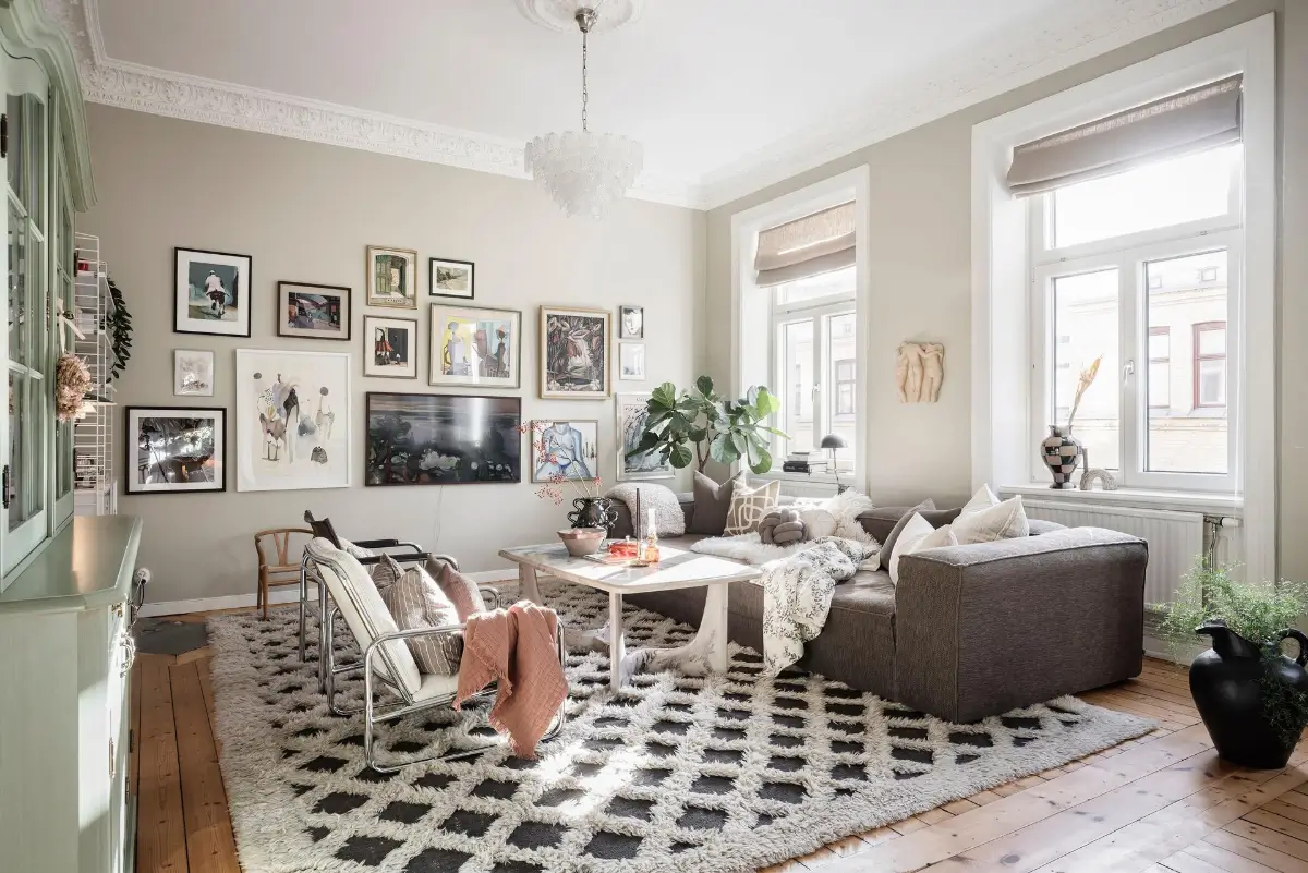A Social Open-Plan Living Space in a Cozy 19th Century Apartment 5 tasteful-19th-century-swedish-apartment-nordroom32
