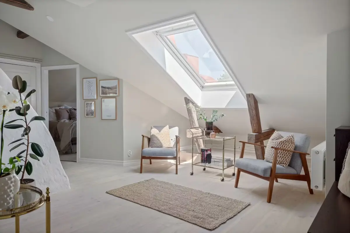 A Light-Filled Attic Apartment with Exposed Beams 12 light-attic-apartment-sweden-nordroom