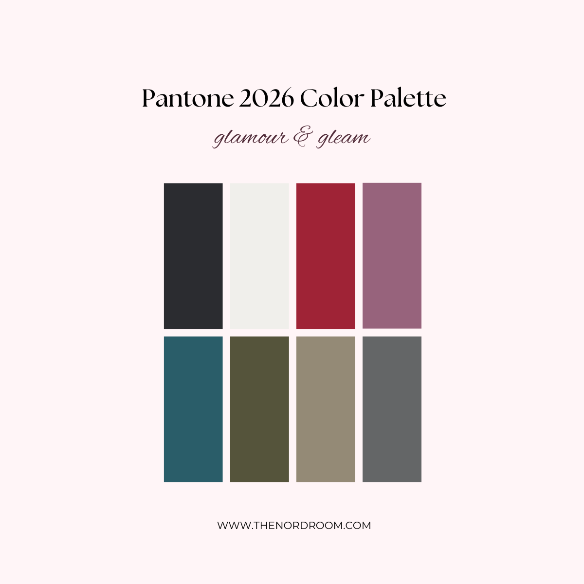 Why Pantone’s “Cloud Dancer” Feels Underwhelming as the 2026 Color of the Year 15 pantone-color-palette-2026-glamour-gleam-nordroom