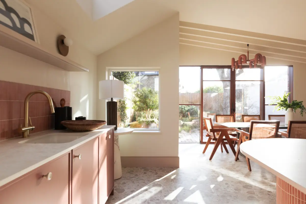 Pink Tones in A Renovated Queen's Park Victorian House 12 pink-tones-light-filled-renovated-victorian-house-london