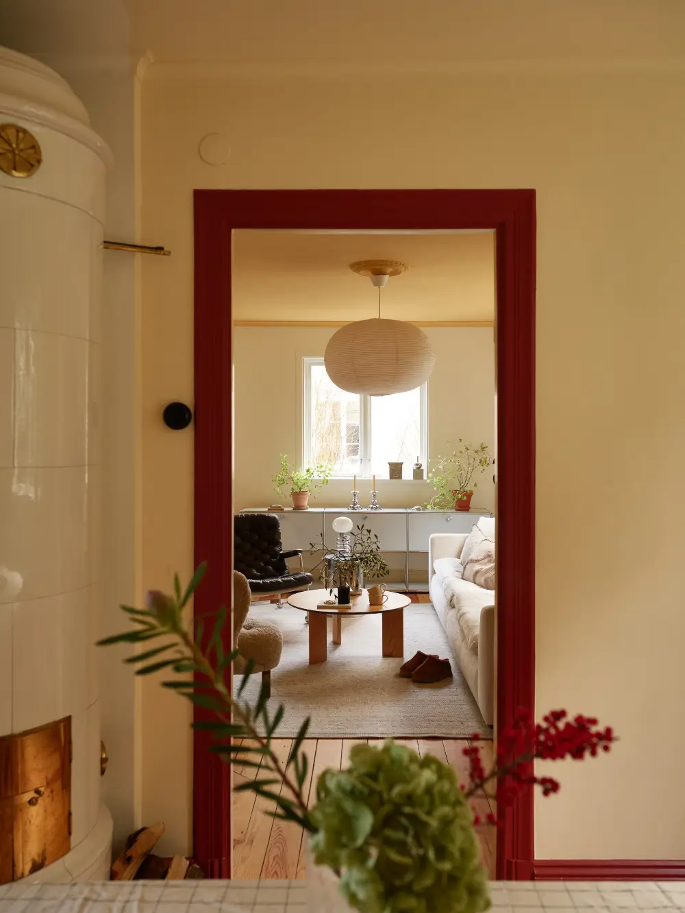 Warm Yellow Walls in a Charming 1920s House in Stockholm 10 beige-yellow-interiors-small-villa-sweden-nordroom