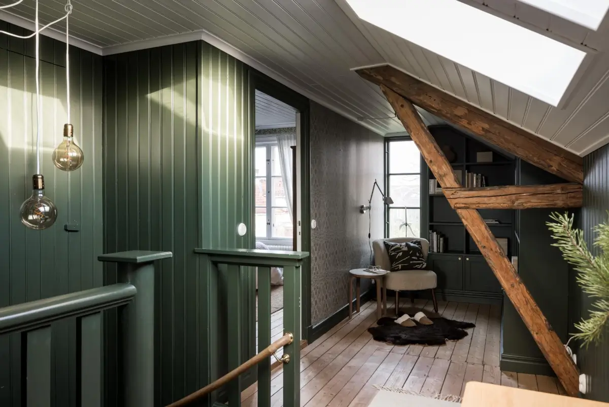 William Morris Wallpapers and Period Features in a Swedish Family Home 29 charm-character-1910-villa-sweden-nordroom