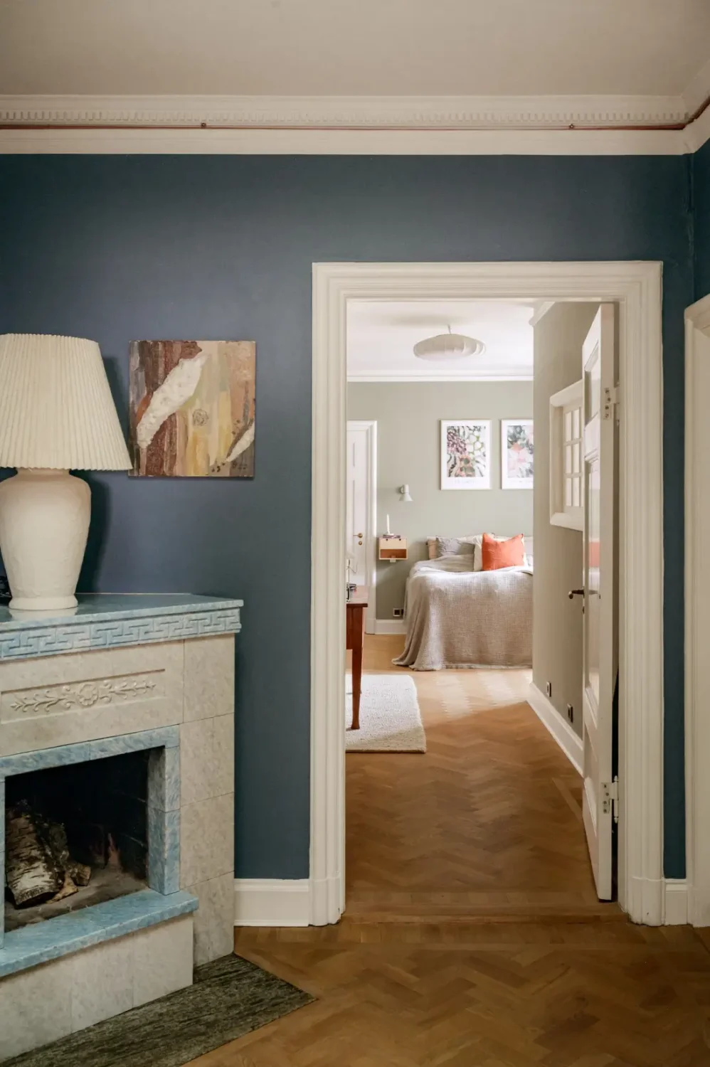 A 1920s Apartment Decorated in Blue and Green Tones 15 green-blue-tones-1920s-apartment-stockholm
