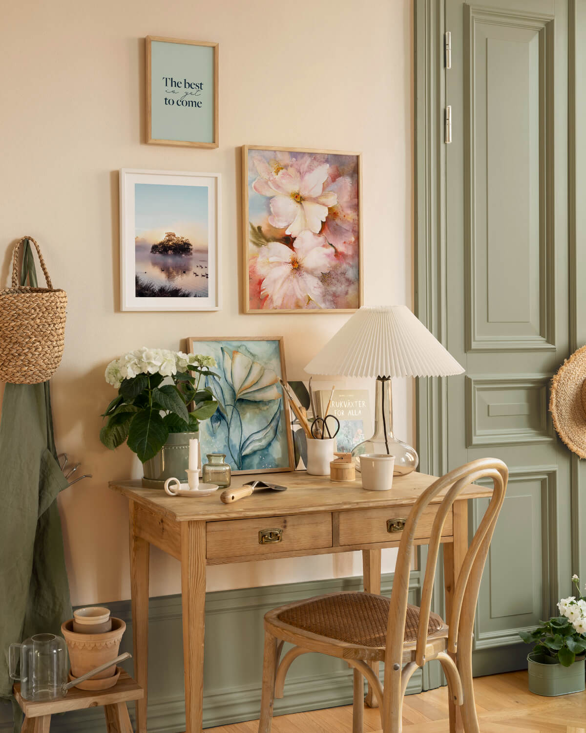 The 2026 Home Decor and Color Trends, According to Pinterest 20 home-office-jade-color-pinterest-trends-2026-nordroom