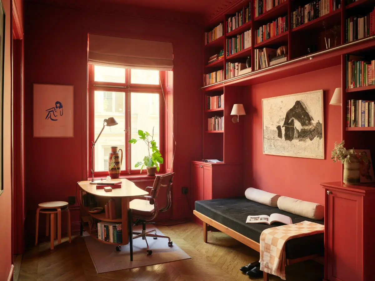 Red and Brown Tones in a Renovated Turn-of-the-Century Apartment 9 red-brown-tones-renovated-turn-of-the-century-stockholm-apartment-nordroom