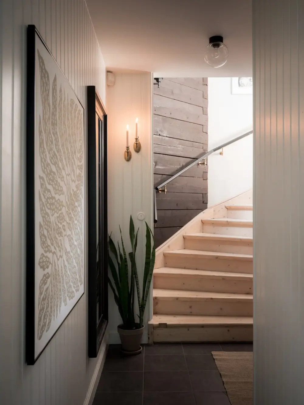 A Renovated Duplex Apartment with a Roof Terrace 18 scandi-duplex-apartment-exposed-beams-brick-nordroom