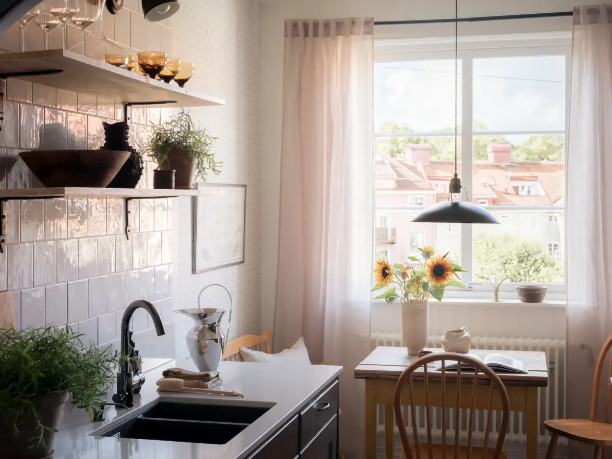 A Renovated Duplex Apartment with a Roof Terrace 25 scandi-duplex-apartment-exposed-beams-brick-nordroom