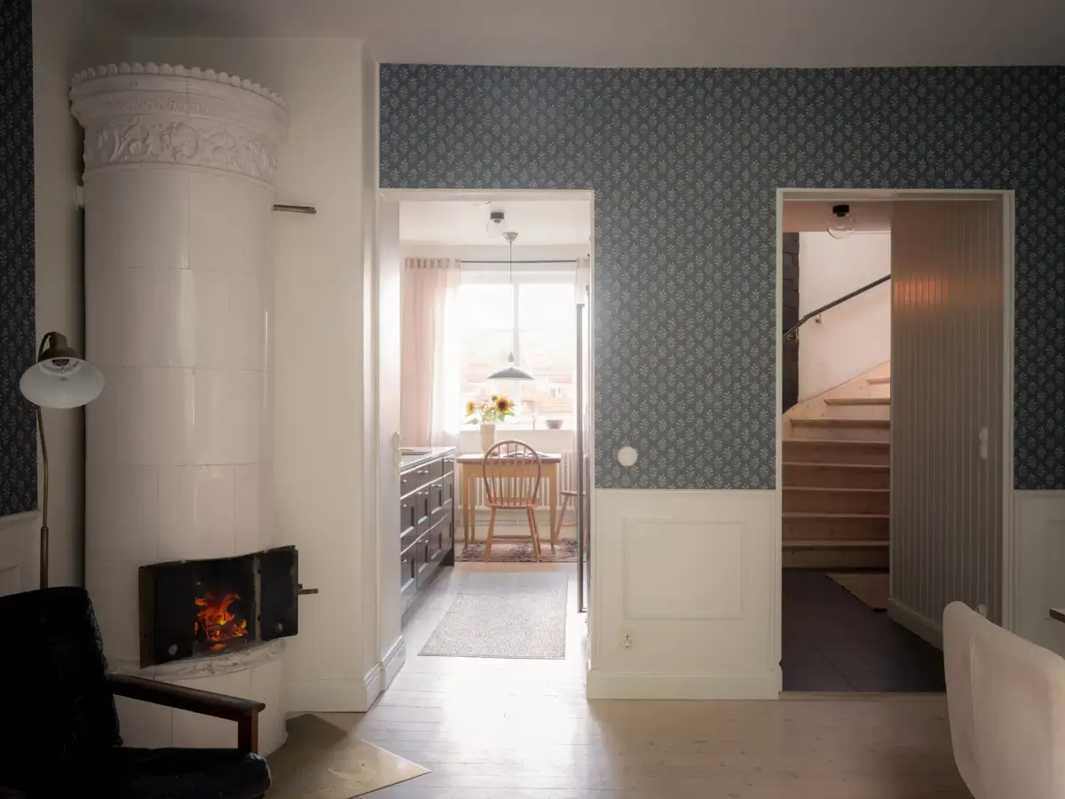 A Renovated Duplex Apartment with a Roof Terrace 23 scandi-duplex-apartment-exposed-beams-brick-nordroom