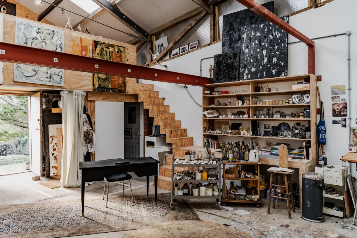 An Abandoned Victorian Walled Garden Transformed into a Unique Artist Home 19 unique-artist-home-south-of-england