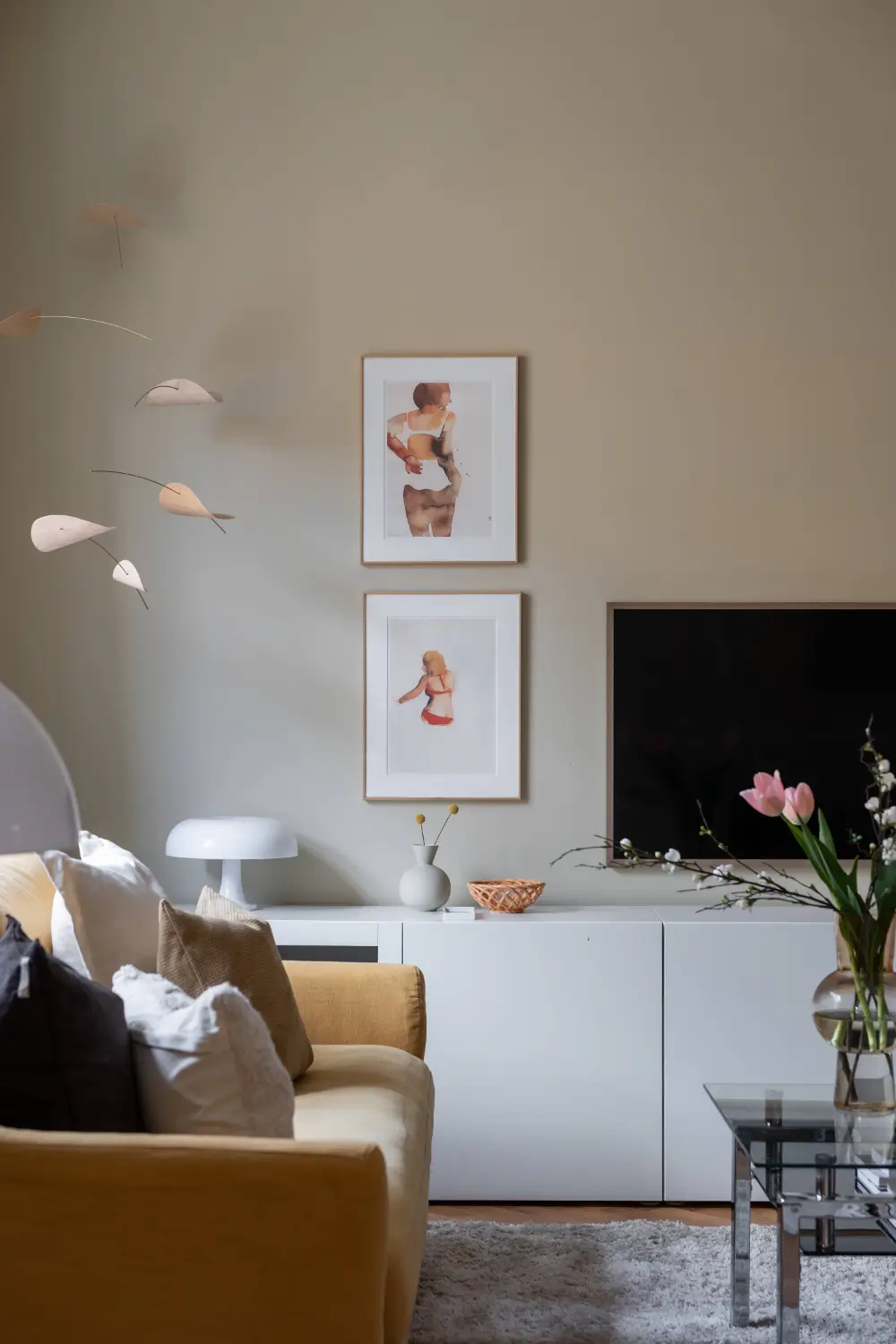 Warm Beige Tones and a Stylish Kitchen in a Stockholm Apartment 6 early-20th-century-apartment-beautiful-kitchen-and-fireplace