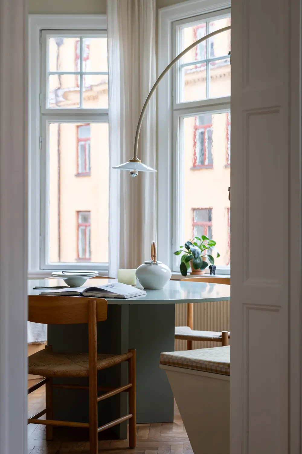 Warm Beige Tones and a Stylish Kitchen in a Stockholm Apartment 10 early-20th-century-apartment-beautiful-kitchen-and-fireplace