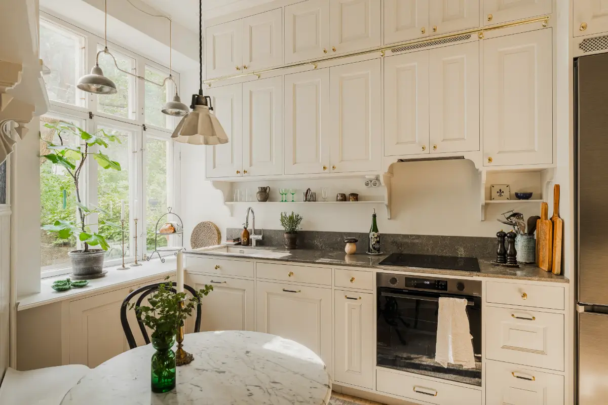 Large Windows, Period Character, and a Charming Kitchen in a Swedish Apartment 13 period-features-thoughtful-updates-scandinavian-apartment-nordroom