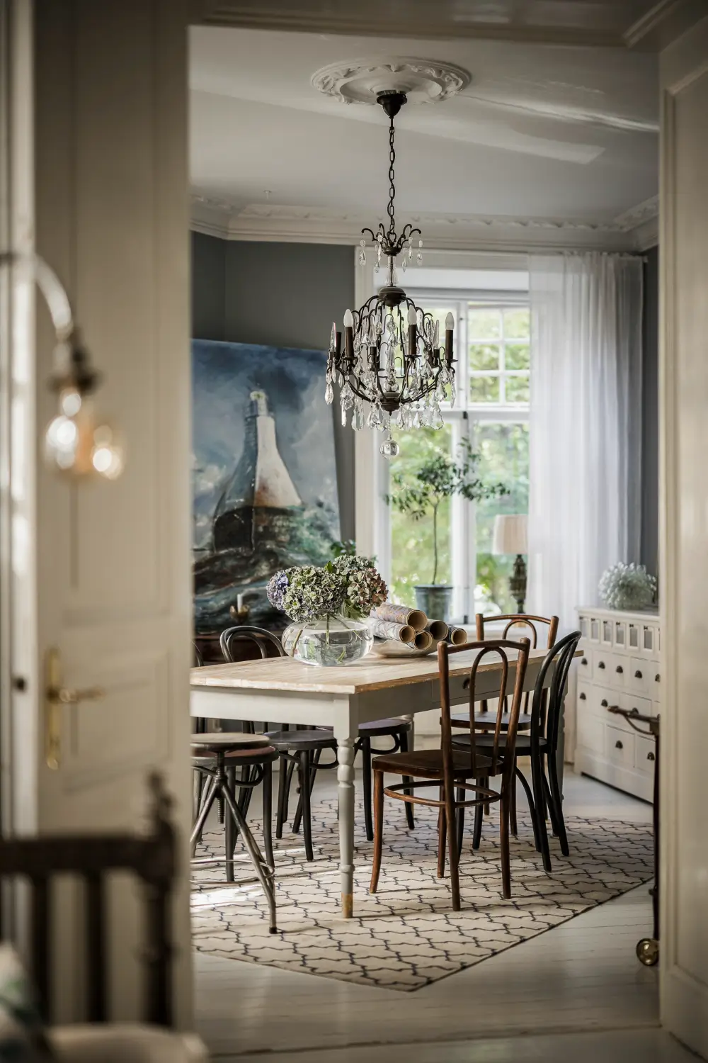 Large Windows, Period Character, and a Charming Kitchen in a Swedish Apartment 22 period-features-thoughtful-updates-scandinavian-apartment-nordroom