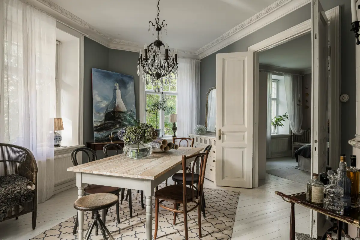 Large Windows, Period Character, and a Charming Kitchen in a Swedish Apartment 26 period-features-thoughtful-updates-scandinavian-apartment-nordroom