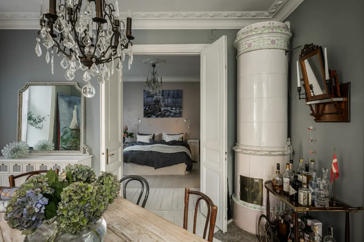 Large Windows, Period Character, and a Charming Kitchen in a Swedish Apartment 31 period-features-thoughtful-updates-scandinavian-apartment-nordroom