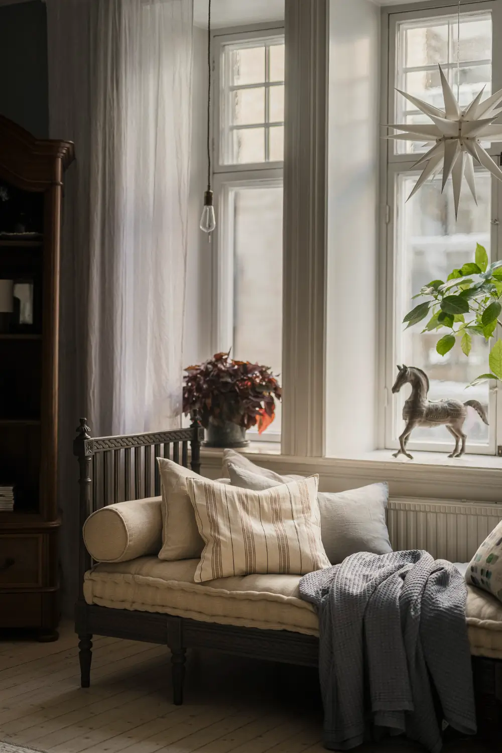 Large Windows, Period Character, and a Charming Kitchen in a Swedish Apartment 4 period-features-thoughtful-updates-scandinavian-apartment-nordroom