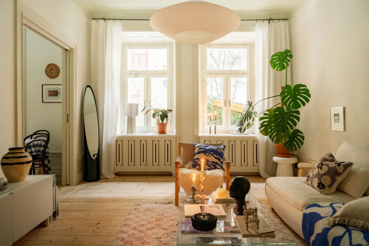 Painted Ceilings and a Light Yellow Kitchen in a Swedish Apartment 5 renovated-late-19th-century-apartment-yellow-kitchen-nordroom