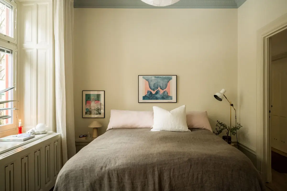 Painted Ceilings and a Light Yellow Kitchen in a Swedish Apartment 17 renovated-late-19th-century-apartment-yellow-kitchen-nordroom