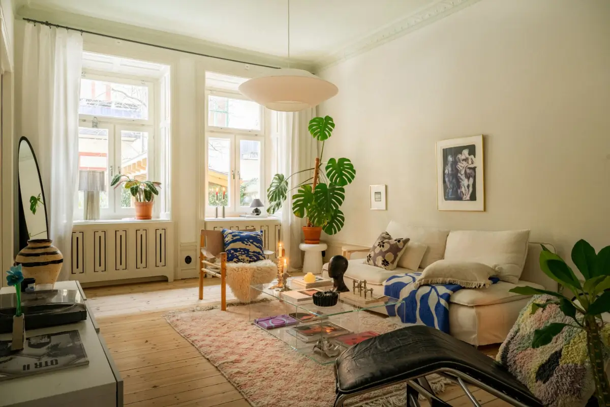 Painted Ceilings and a Light Yellow Kitchen in a Swedish Apartment 4 renovated-late-19th-century-apartment-yellow-kitchen-nordroom