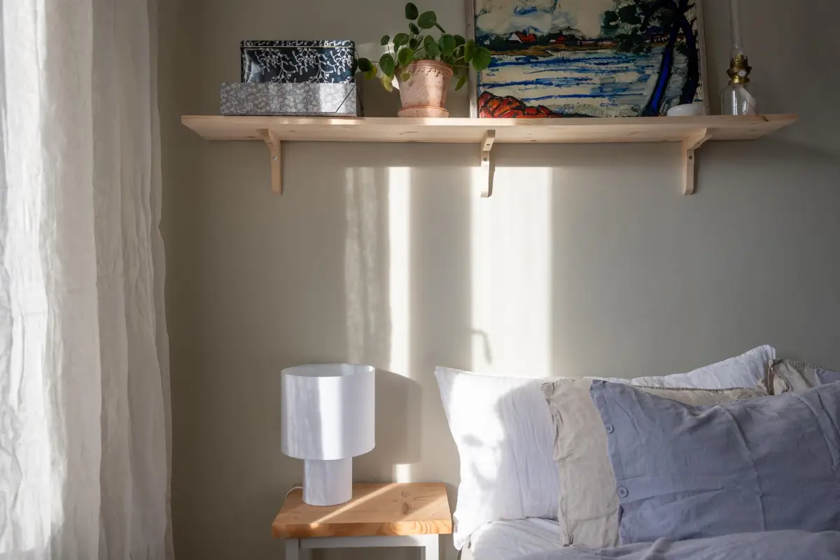 Preserved Details and a Warm Yellow Kitchen in a 1920s Apartment 22 yellow-kitchen-light-blue-living-room-ceiling-swedish-apartment