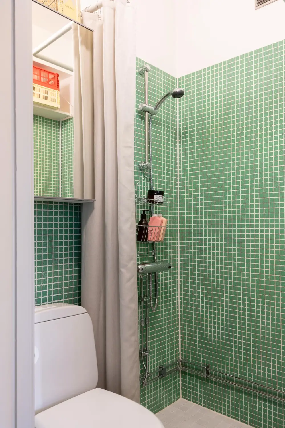 Preserved Details and a Warm Yellow Kitchen in a 1920s Apartment 25 yellow-kitchen-light-blue-living-room-ceiling-swedish-apartment