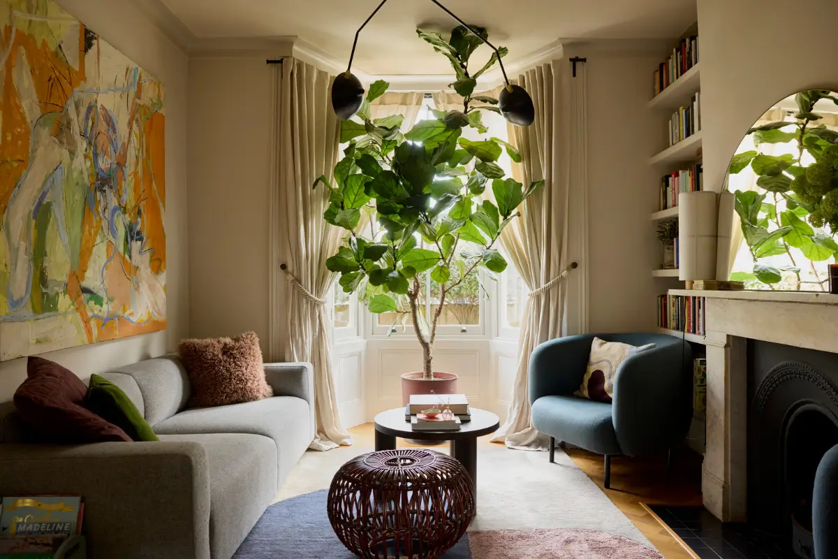 Serene Interiors in a Beautiful Renovated Family Home in London 1 calm-renovated-victorian-terrace-house-london