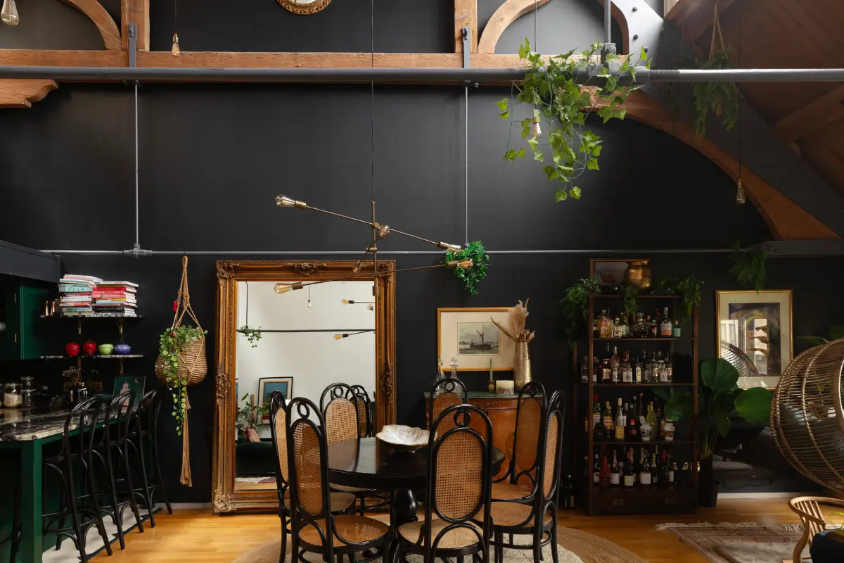 Exposed Brick and Soaring Ceilings in a Unique London Duplex 4 dramatic-london-duplex-exposed-brick-house-of-hackney-wallpapers-nordroom
