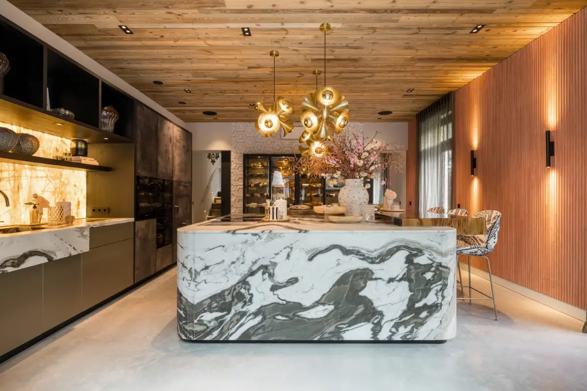 Luxurious Interiors and Natural Materials in A Historic City Villa 6 natural-materials-world-influences-luxurious-home-netherlands