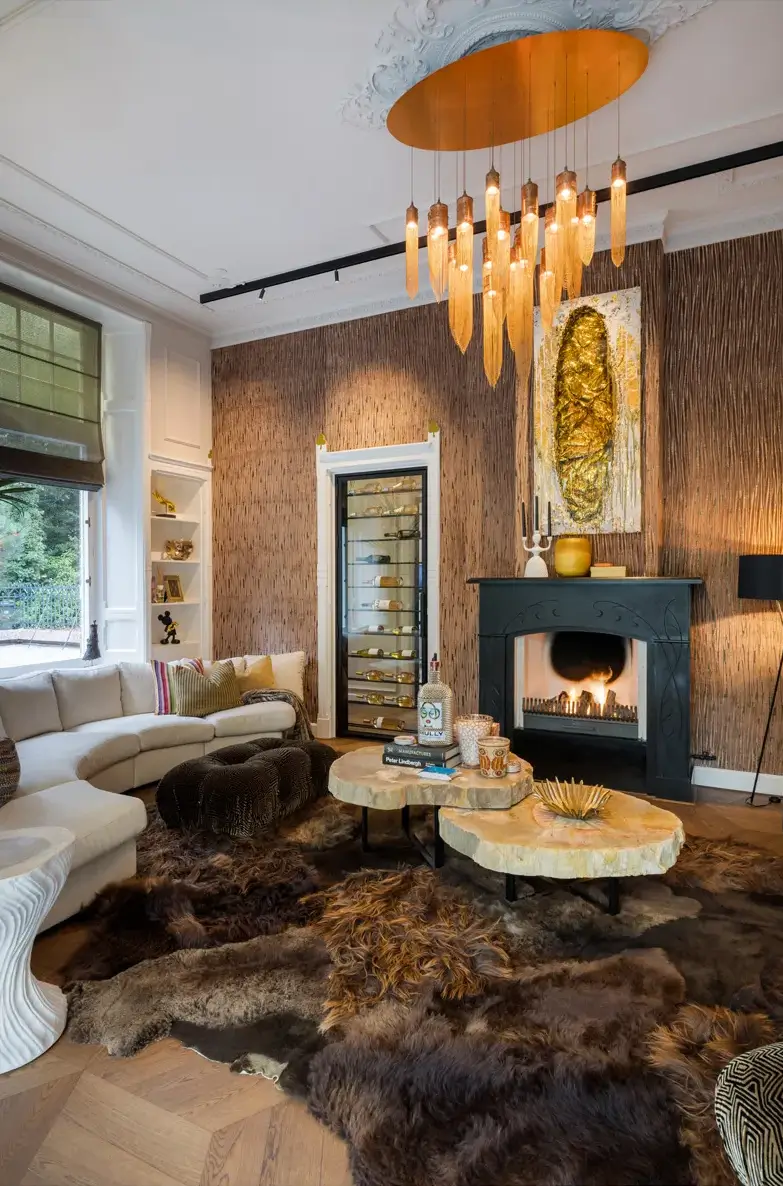 Luxurious Interiors and Natural Materials in A Historic City Villa 3 natural-materials-world-influences-luxurious-home-netherlands