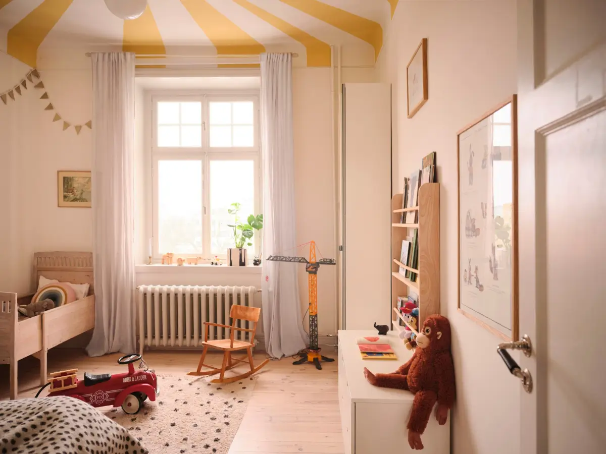 A Spacious Turn-of-the-Century Apartment Painted in Pink, Beige, and Green Tones 25 pink-green-beige-tones-spacious-turn-of-the-century-apartment-stockholm-nordroom
