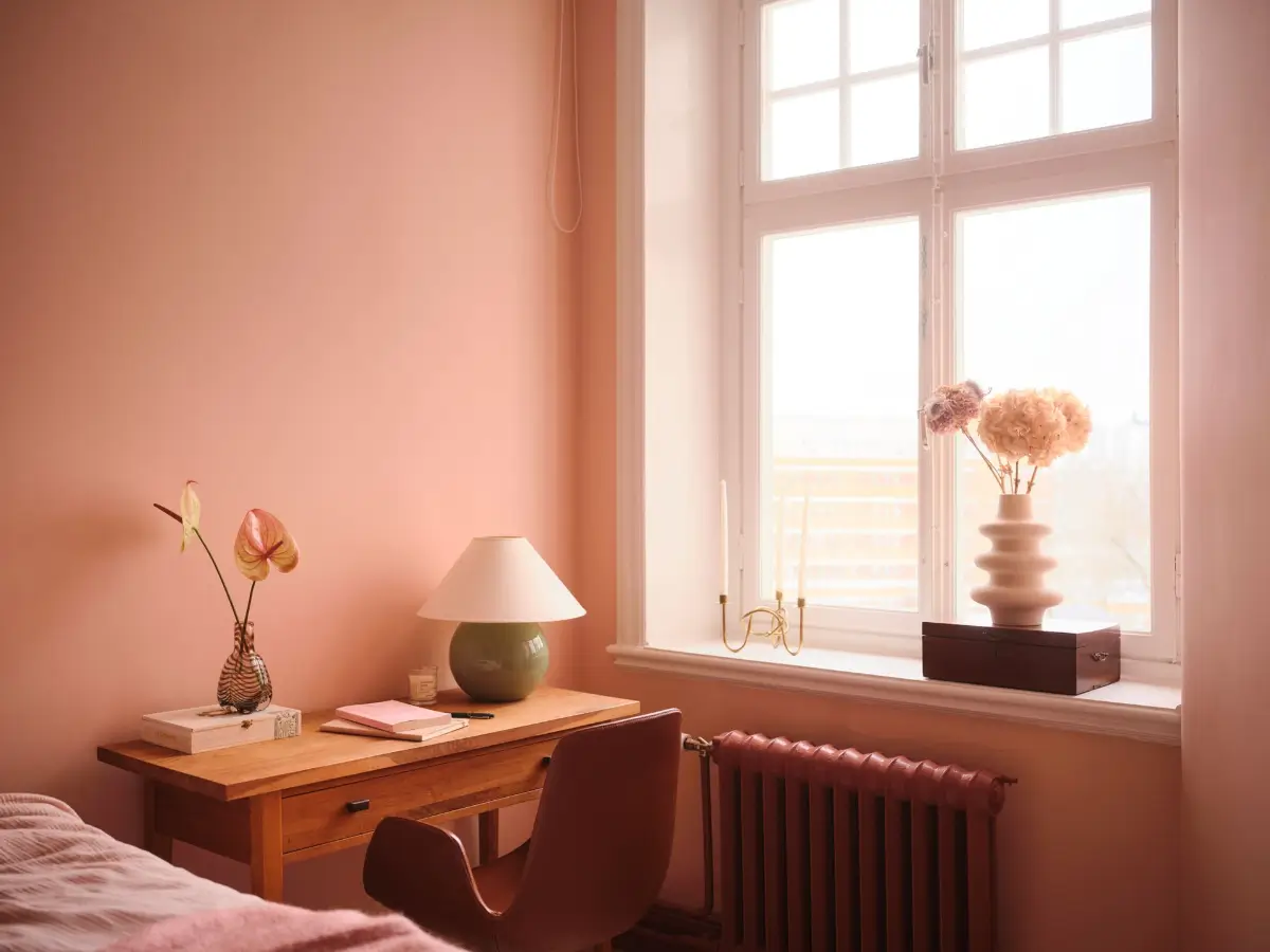 A Spacious Turn-of-the-Century Apartment Painted in Pink, Beige, and Green Tones 16 pink-green-beige-tones-spacious-turn-of-the-century-apartment-stockholm-nordroom