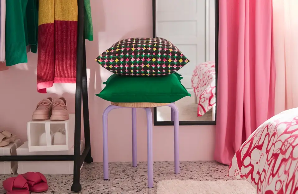 New IKEA Collection April 2026: Mix and Match with New Products 38 pink ikea bedroom stool New IKEA Collection April 2026: Mix and Match with New Products