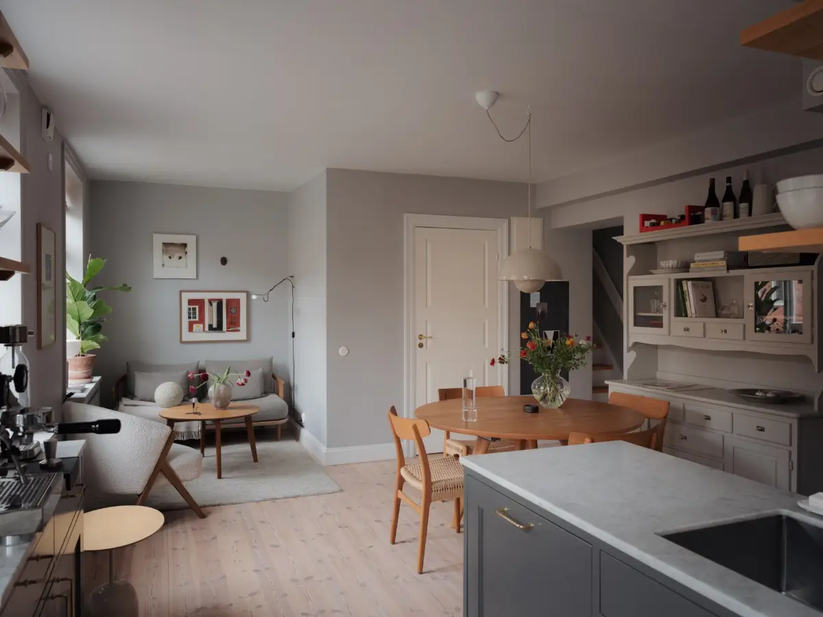 A Serene Duplex Apartment Pairs Period Elements with Modern Comforts 13 renovated-19th-century-duplex-apartment-sweden-nordroom