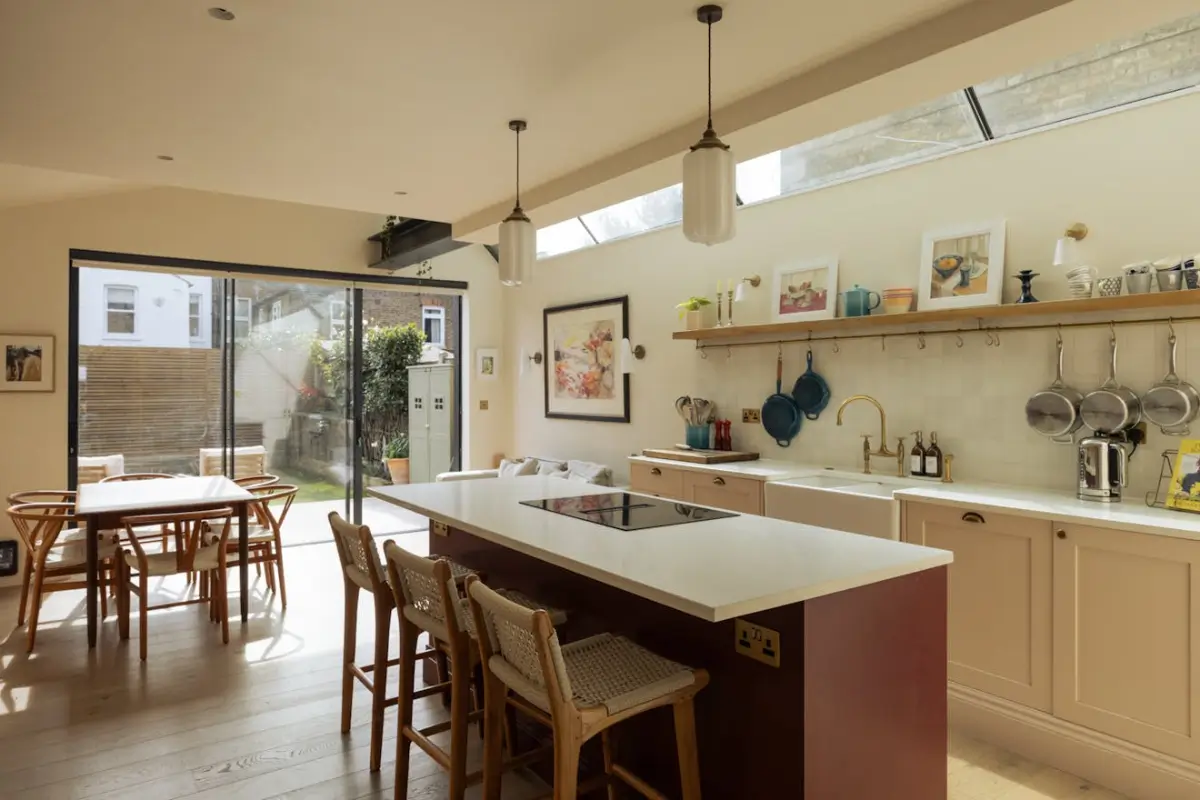 Blue Bespoke Joinery and a Light Pink Kitchen in a Reimagined Victorian Home 9 renovated-victorian-house-light-pink-kitchen-loft-extension-nordroom