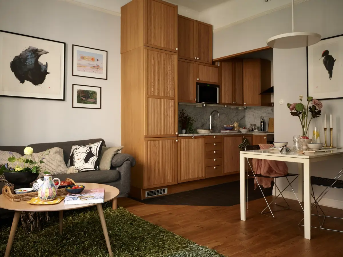 A Small Ground Floor Apartment with Cozy Nooks, Plants, and an IKEA Kitchen 5 small-ground-floor-apartment-stockholm-nordroom