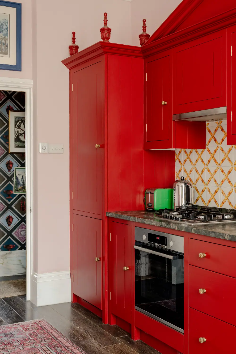 A Pink and Green Color Palette in the Eclectic London Apartment of Two Designers 8 colorful-eclectic-london-apartment-luke-edward-hall-duncan-campbell