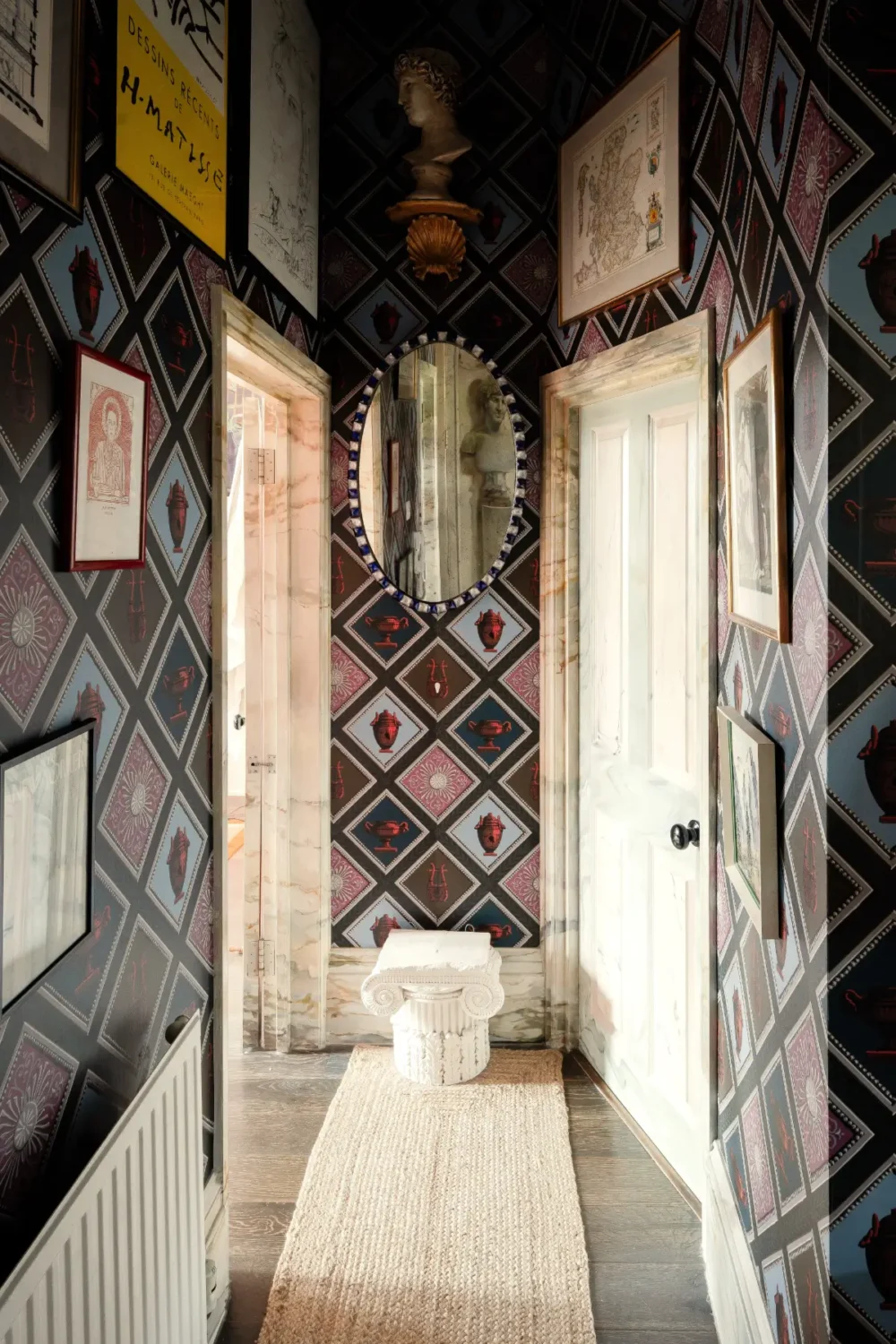 A Pink and Green Color Palette in the Eclectic London Apartment of Two Designers 17 colorful-eclectic-london-apartment-luke-edward-hall-duncan-campbell