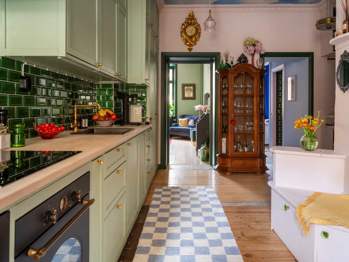 A Stockholm Apartment Color-Drenched in Green, Pink, and Blue Tones 15 cozy-colorful-turn-of-the-century-apartment-stockholm-nordroom