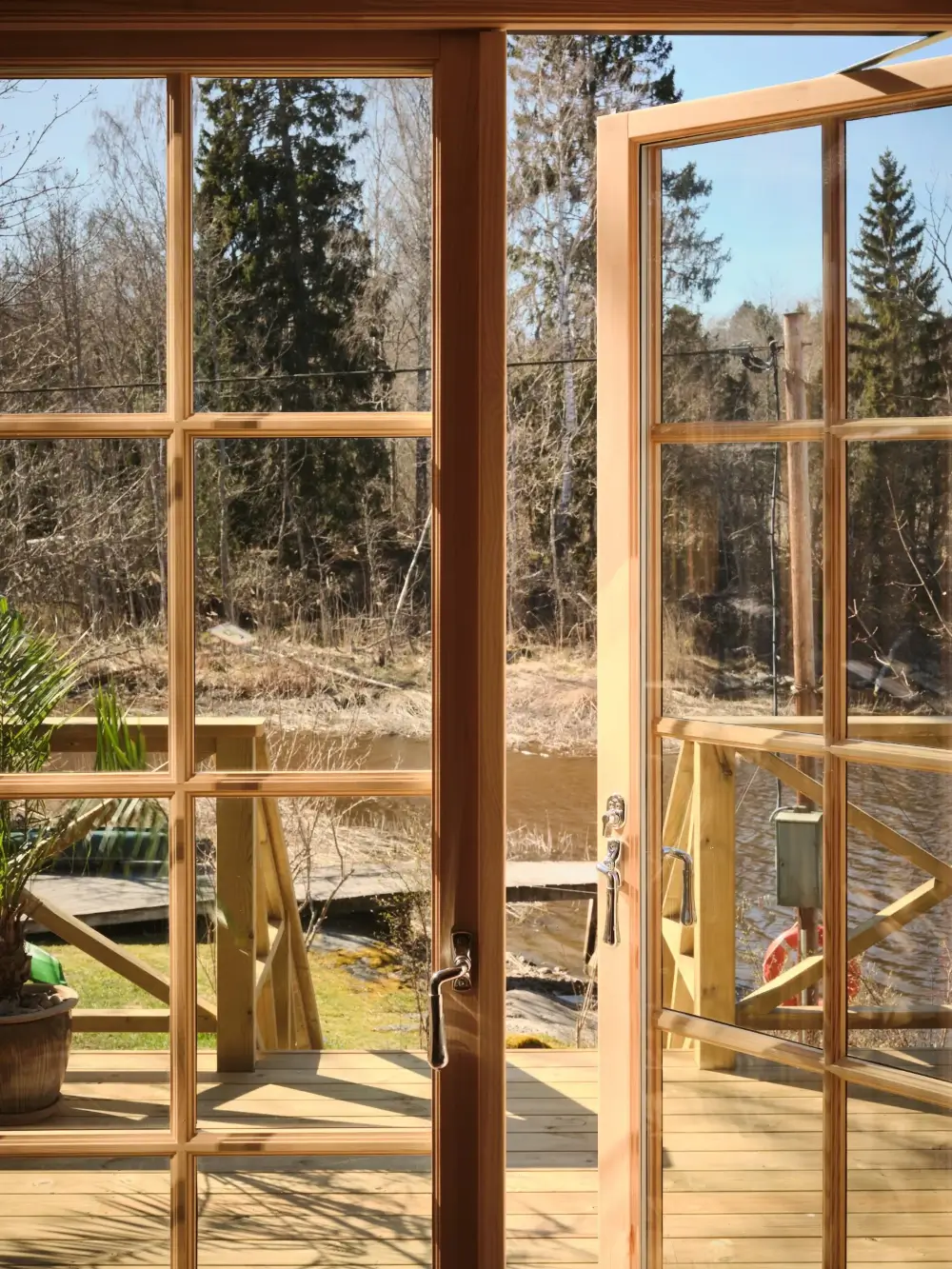 A Cozy Wooden Guest House with a Brick Floor at a Swedish Country Estate 26 cozy-guesthouse-stone-floor-wallpaper-swedish-island-home-nordroom