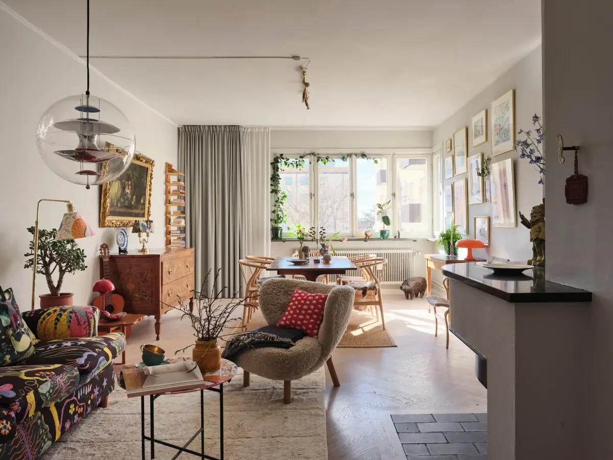 A Harmonious Color and Material Palette in a 1930s Apartment 1 light-filled-renovated-1930s-corner-apartment-stockholm-nordroom