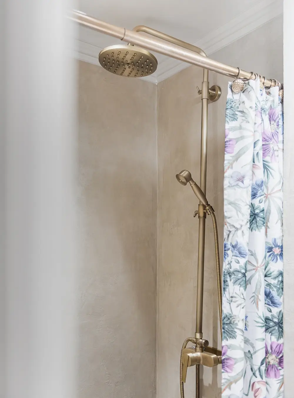 Whimsical Decor and Vibrant Color Accents in a Malmö Apartment 16 microcement-bathroom-shower-renovated-swedish-apartment-bold-colored-hall-nordroom