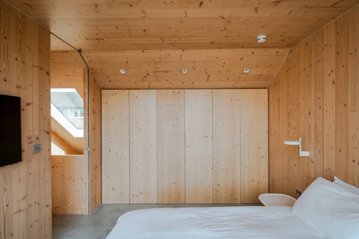 Spruce, Polished Concrete, and Terrazzo in an Architect-Designed London Home 20 modern-london-house-spruce-interiors-lush-garden