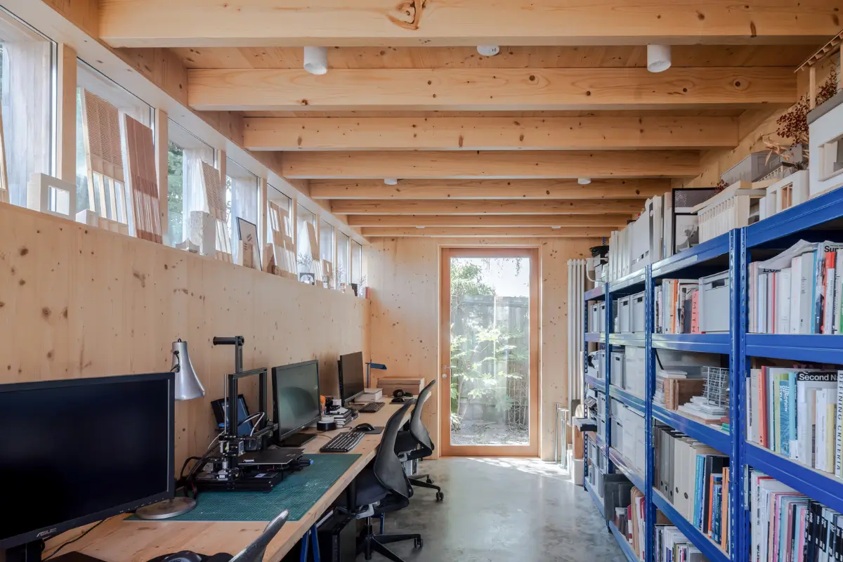 Spruce, Polished Concrete, and Terrazzo in an Architect-Designed London Home 27 modern-london-house-spruce-interiors-lush-garden