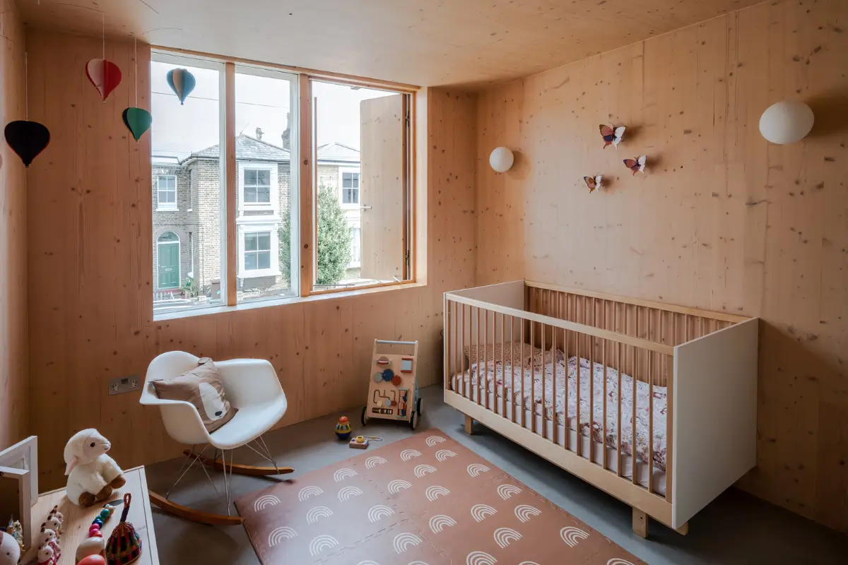 Spruce, Polished Concrete, and Terrazzo in an Architect-Designed London Home 14 modern-london-house-spruce-interiors-lush-garden